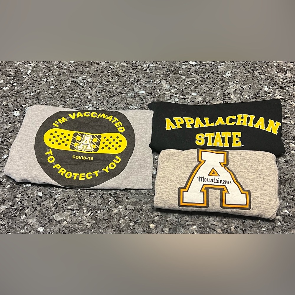 BUNDLE of Appalachian State University Gear - 3 graphic school logos